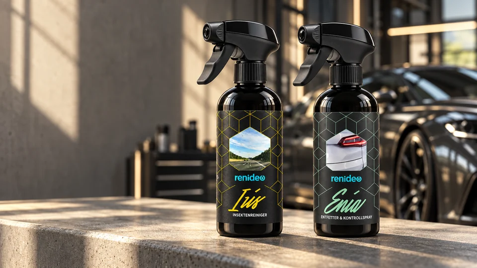 Dove auf Holz mit Lichtreflexen – inszenierte Produktszene
