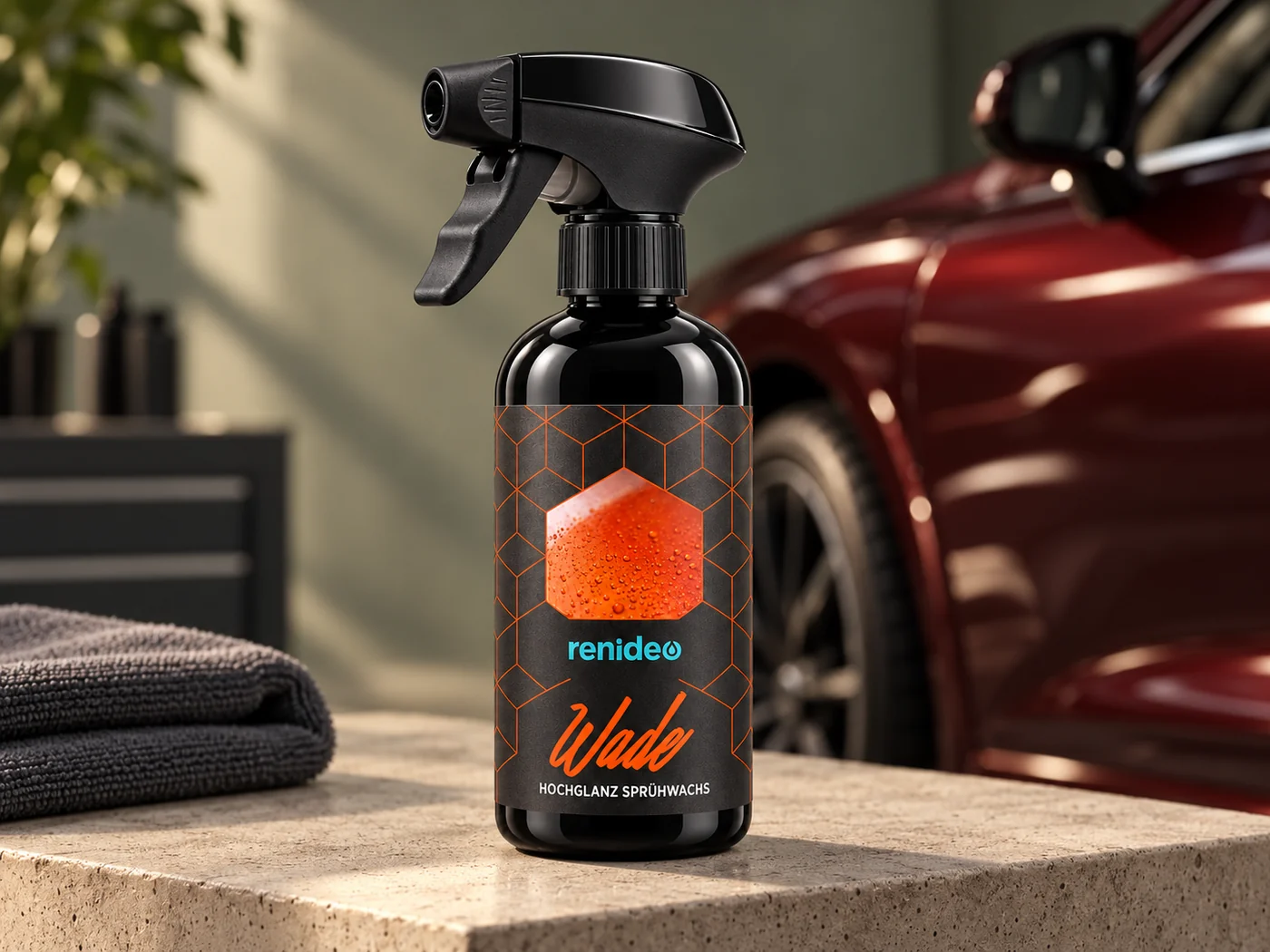 KI-inszenierte Produktszene