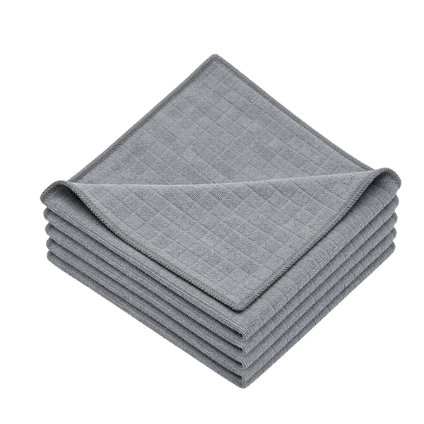 Grey – Microfaser Gittertuch, 40 × 40 cm, 5er-Pack
