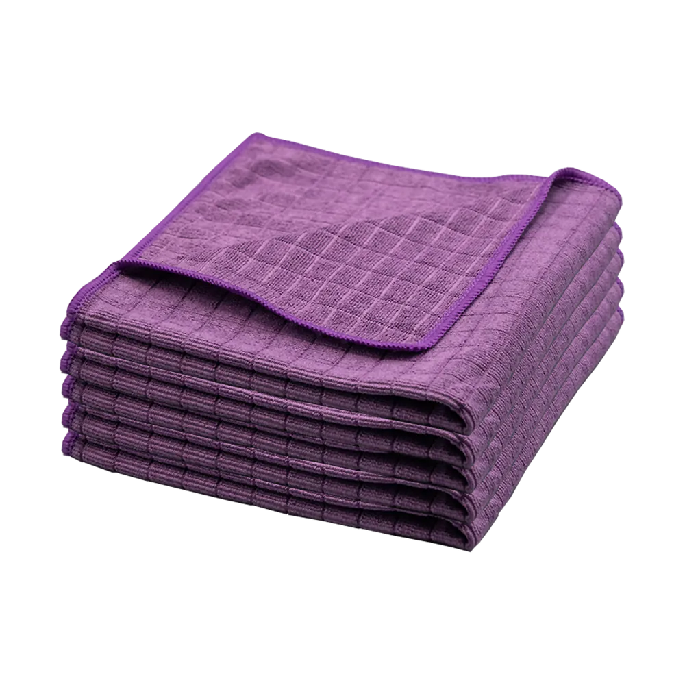 Microfaser Gittertuch - purple - 5er Pack (40x40cm)
